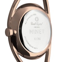 Růžové dámské hodinky MINET ICON ROSE GOLD MESH