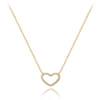 MINET Zlatý náhrdelník srdce Au 585/1000 1,40g